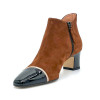 Коричневые полусапожки из кожи и замши Арт. 54541-0 F.ILDE ST T.1450