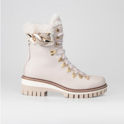 Ботильоны кремового цвета на шнуровке Арт. Anna 2415462/1 OFF-WHITE